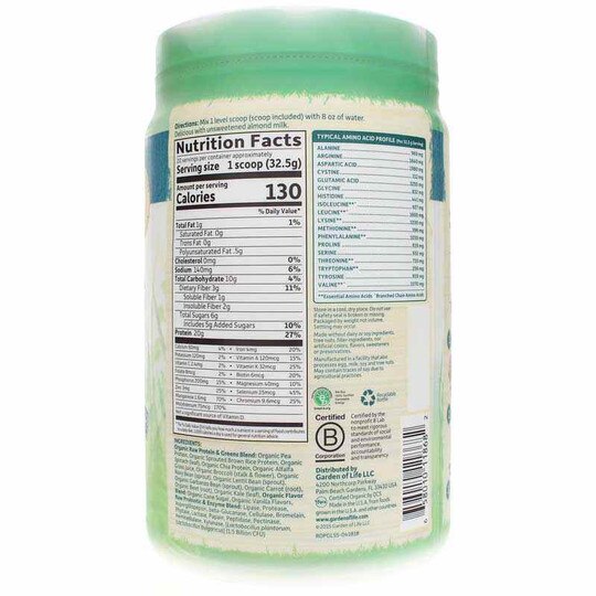 Raw Protein & Greens, GOL